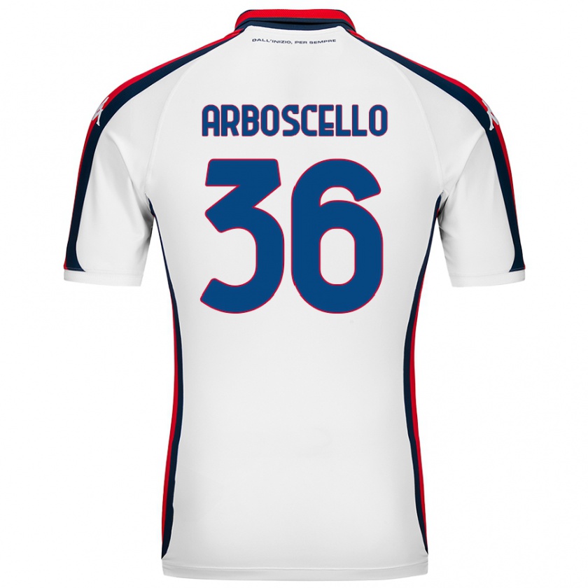 Kandiny Herren Riccardo Arboscello #36 Weiß Auswärtstrikot Trikot 2024/25 T-Shirt