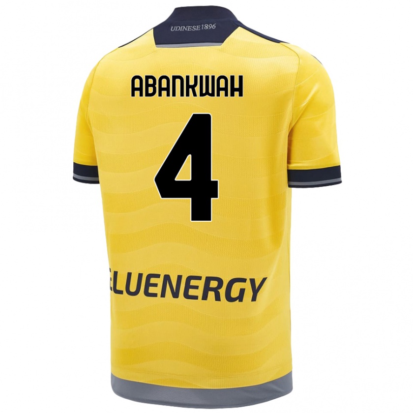 Kandiny Herren James Abankwah #4 Golden Auswärtstrikot Trikot 2024/25 T-Shirt