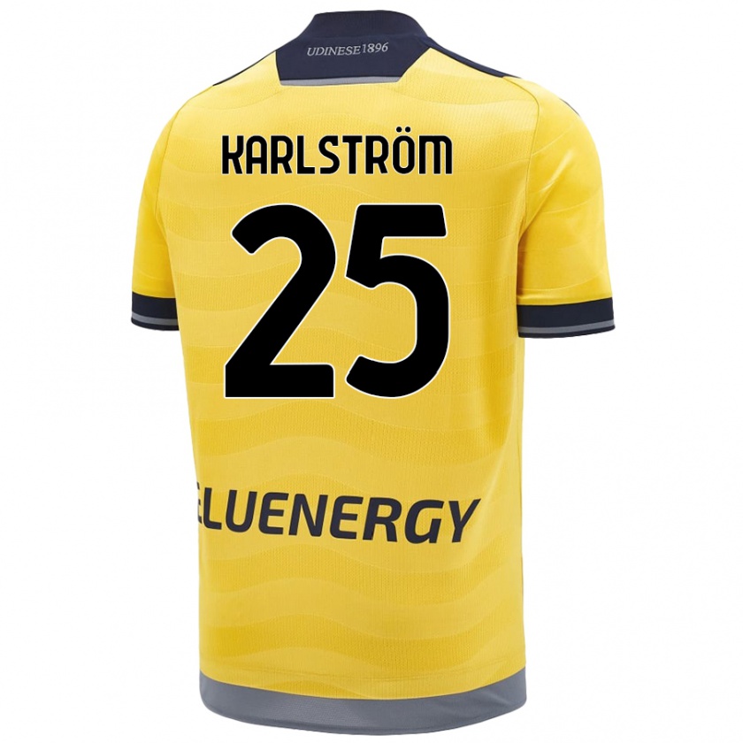 Kandiny Herren Jesper Karlström #25 Golden Auswärtstrikot Trikot 2024/25 T-Shirt