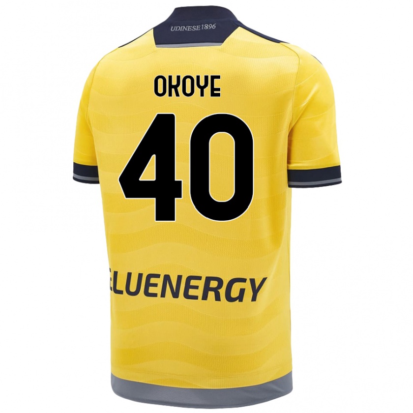 Kandiny Herren Maduka Okoye #40 Golden Auswärtstrikot Trikot 2024/25 T-Shirt