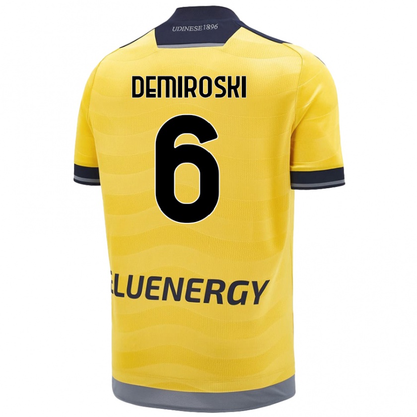 Kandiny Herren Shenol Demiroski #6 Golden Auswärtstrikot Trikot 2024/25 T-Shirt