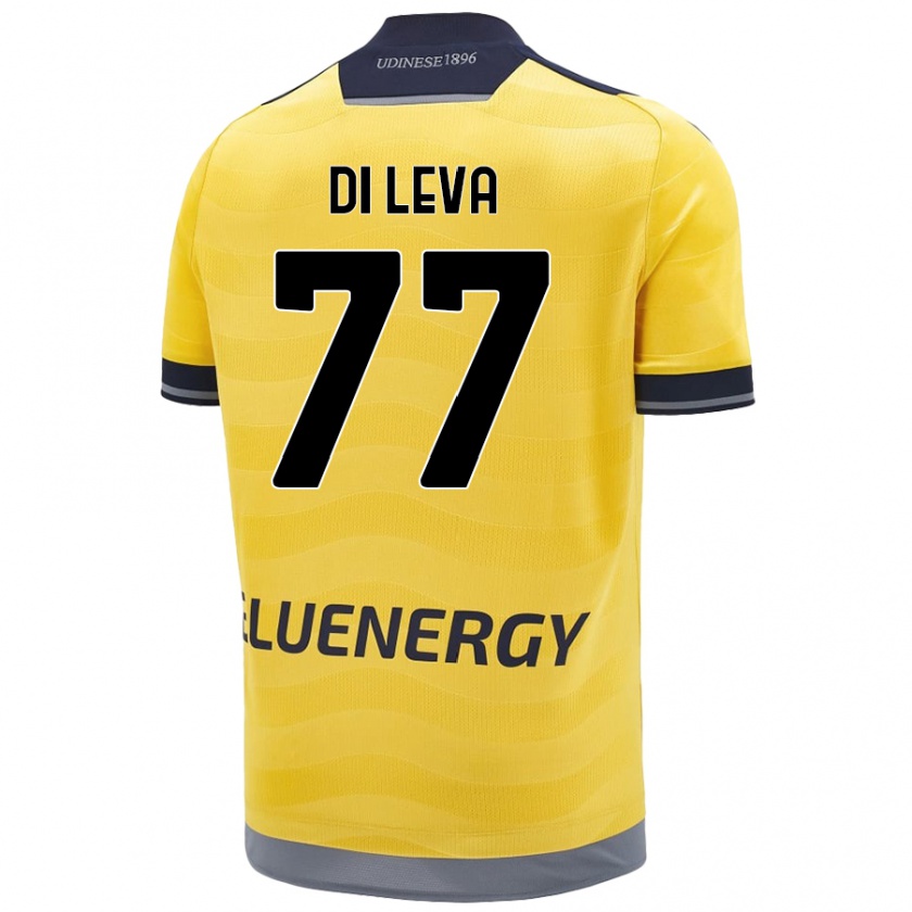 Kandiny Herren Vincenzo Di Leva #77 Golden Auswärtstrikot Trikot 2024/25 T-Shirt