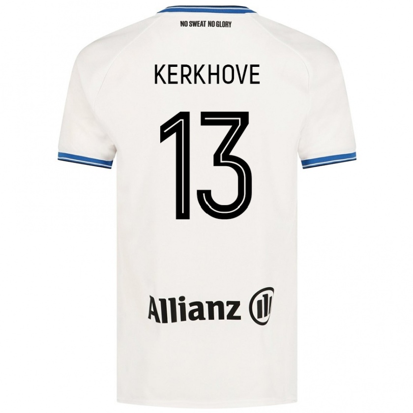 Kandiny Herren Angel Kerkhove #13 Weiß Auswärtstrikot Trikot 2024/25 T-Shirt