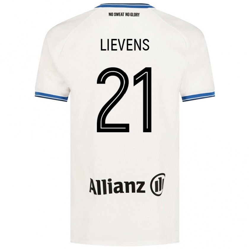 Kandiny Herren Caitlin Lievens #21 Weiß Auswärtstrikot Trikot 2024/25 T-Shirt