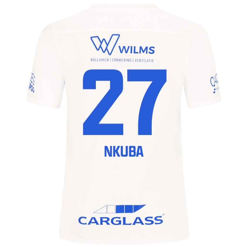 Kandiny Herren Ken Nkuba #27 Weiß Auswärtstrikot Trikot 2024/25 T-Shirt