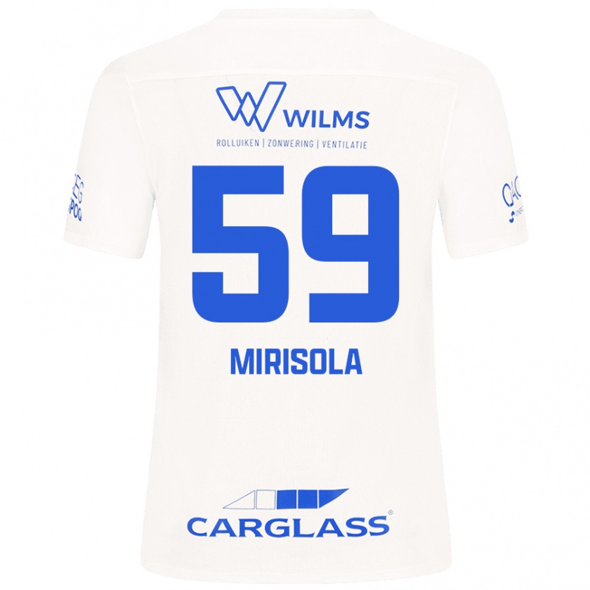 Kandiny Herren Robin Mirisola #59 Weiß Auswärtstrikot Trikot 2024/25 T-Shirt