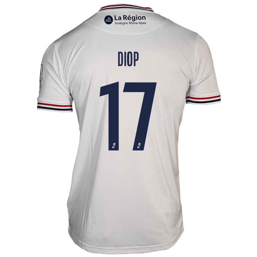 Kandiny Herren Ousmane Diop #17 Weiß Auswärtstrikot Trikot 2024/25 T-Shirt