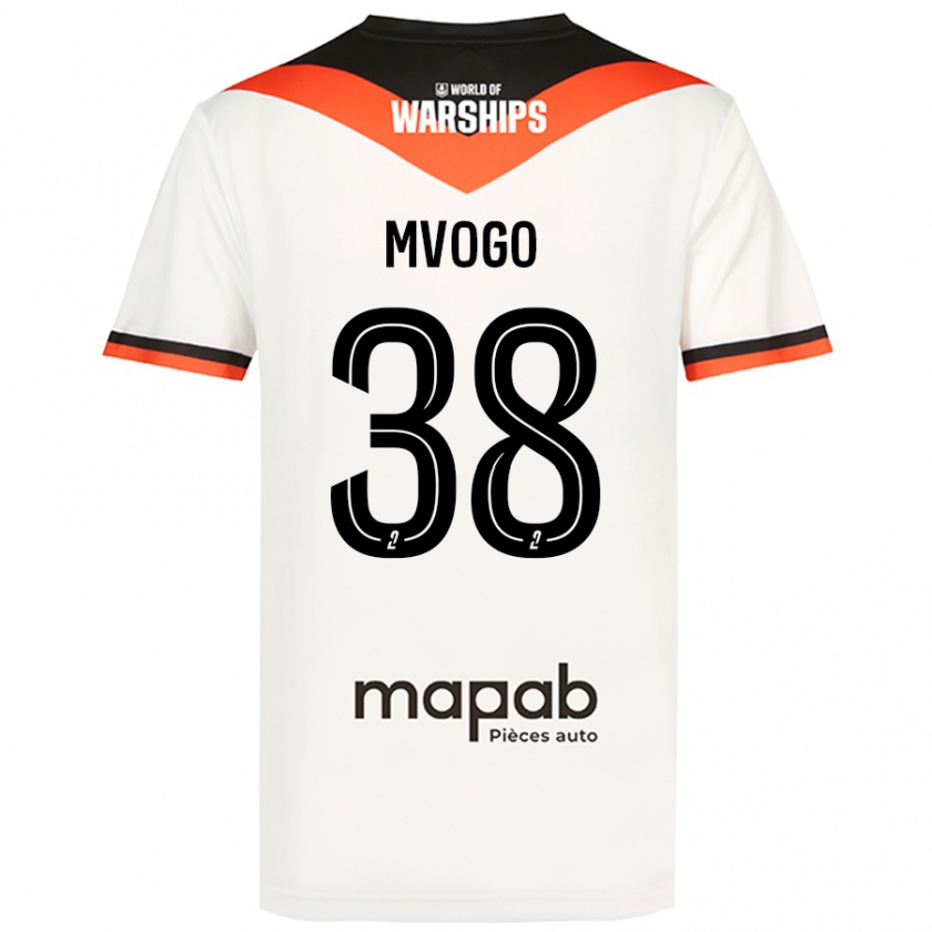 Kandiny Herren Yvon Mvogo #38 Weiß Auswärtstrikot Trikot 2024/25 T-Shirt