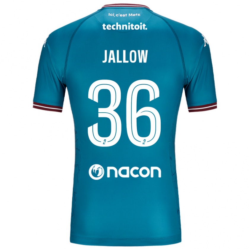 Kandiny Herren Ablie Jallow #36 Blau Petrol Auswärtstrikot Trikot 2024/25 T-Shirt