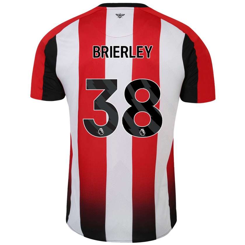 Kandiny Damen Ethan Brierley #38 Rot Weiß Heimtrikot Trikot 2024/25 T-Shirt