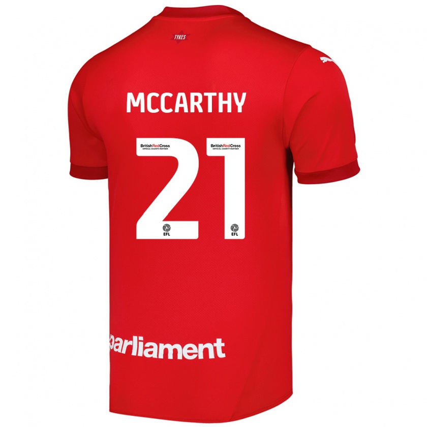 Kandiny Damen Conor Mccarthy #21 Rot Heimtrikot Trikot 2024/25 T-Shirt