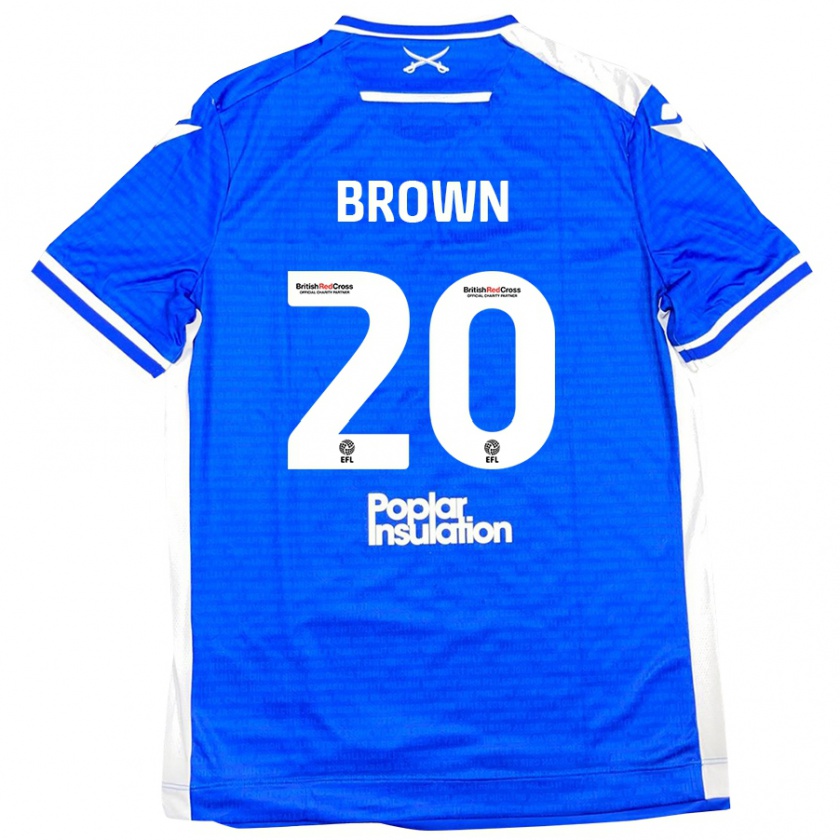 Kandiny Damen Jevani Brown #20 Blau Weiß Heimtrikot Trikot 2024/25 T-Shirt