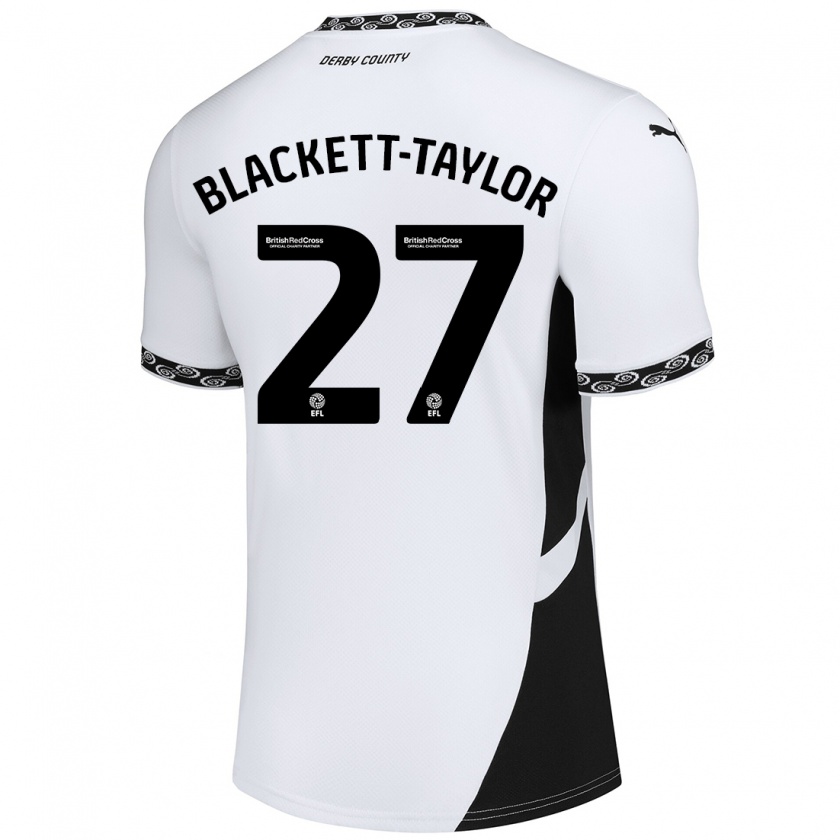 Kandiny Damen Corey Blackett-Taylor #27 Weiß Schwarz Heimtrikot Trikot 2024/25 T-Shirt