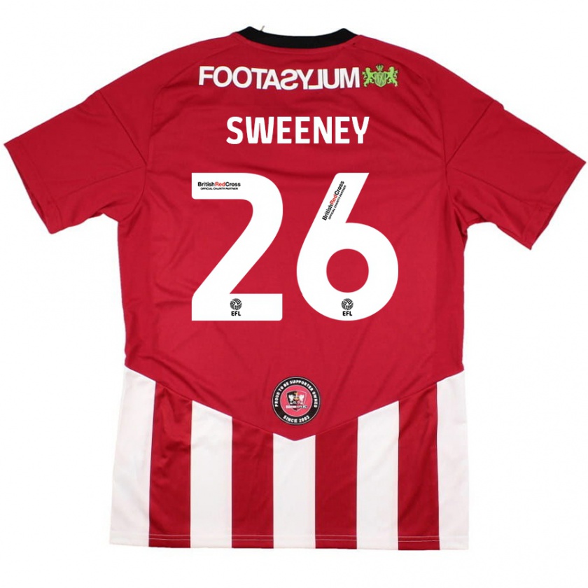 Kandiny Damen Pierce Sweeney #26 Rot Weiß Heimtrikot Trikot 2024/25 T-Shirt