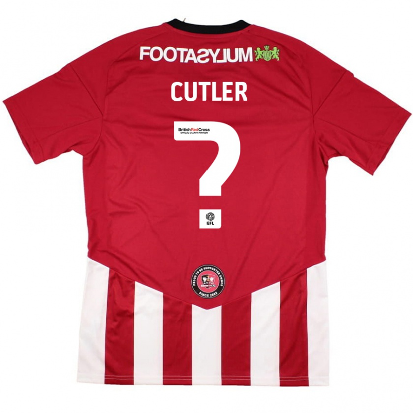 Kandiny Damen Theo Cutler #0 Rot Weiß Heimtrikot Trikot 2024/25 T-Shirt