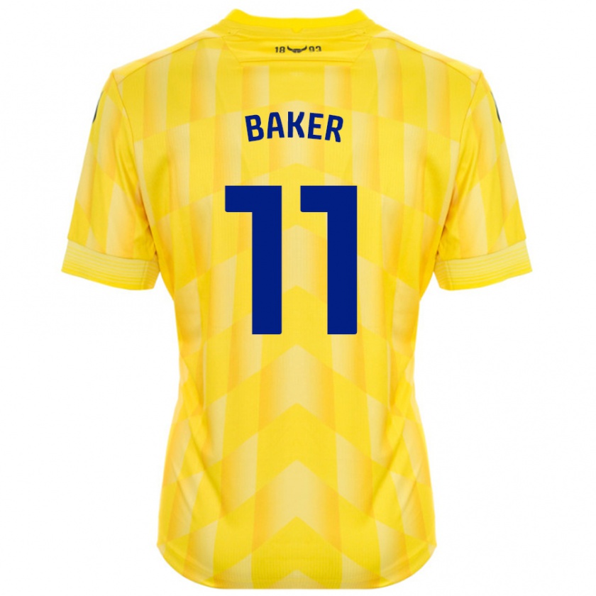 Kandiny Damen Sophie Baker #11 Gelb Heimtrikot Trikot 2024/25 T-Shirt