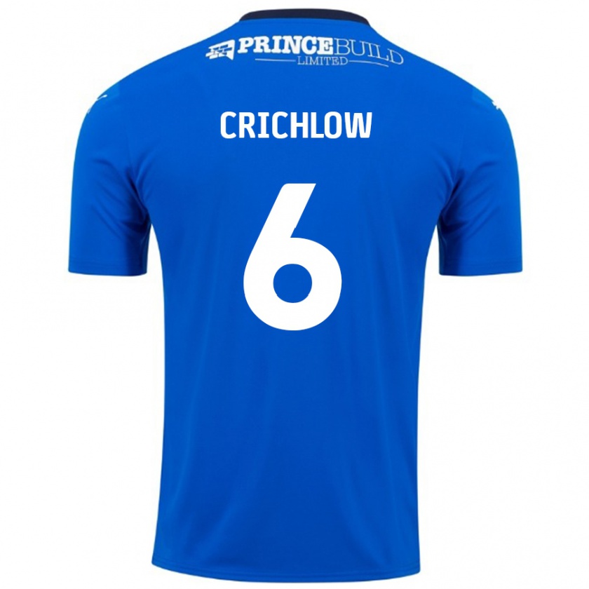 Kandiny Damen Romoney Crichlow #6 Blau Weiß Heimtrikot Trikot 2024/25 T-Shirt