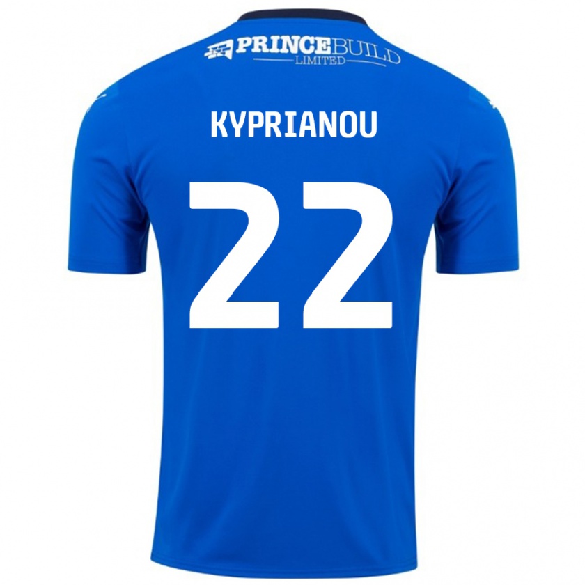 Kandiny Damen Hector Kyprianou #22 Blau Weiß Heimtrikot Trikot 2024/25 T-Shirt