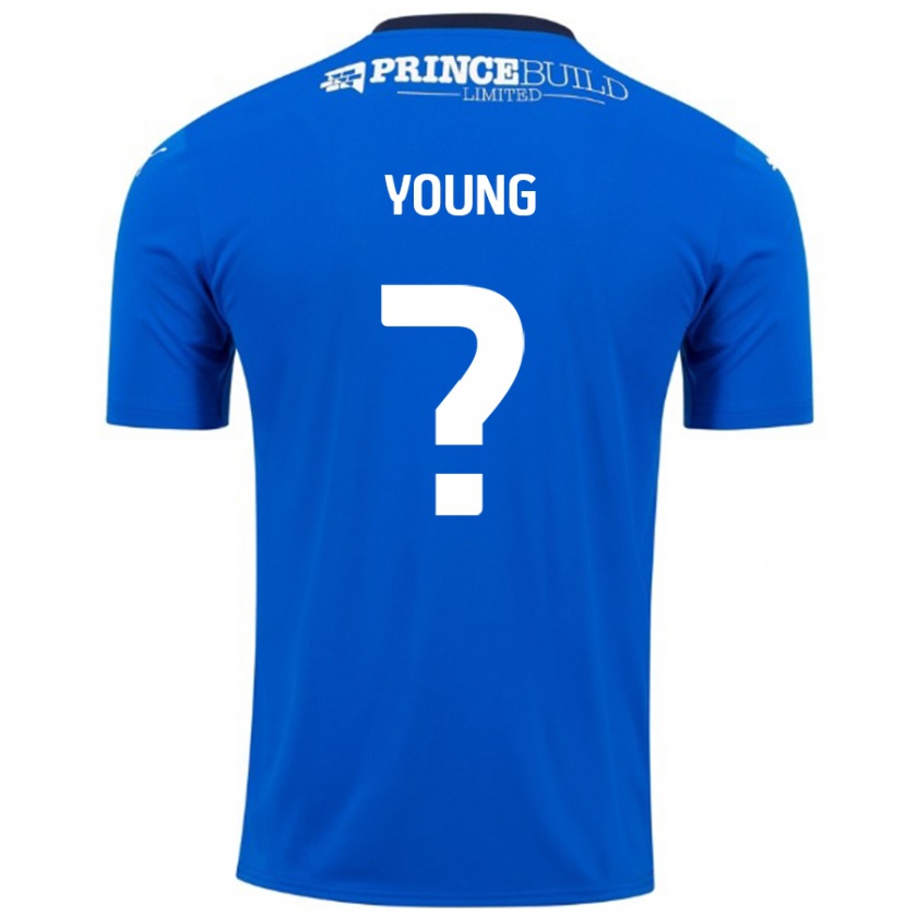 Kandiny Damen Tyler Young #0 Blau Weiß Heimtrikot Trikot 2024/25 T-Shirt