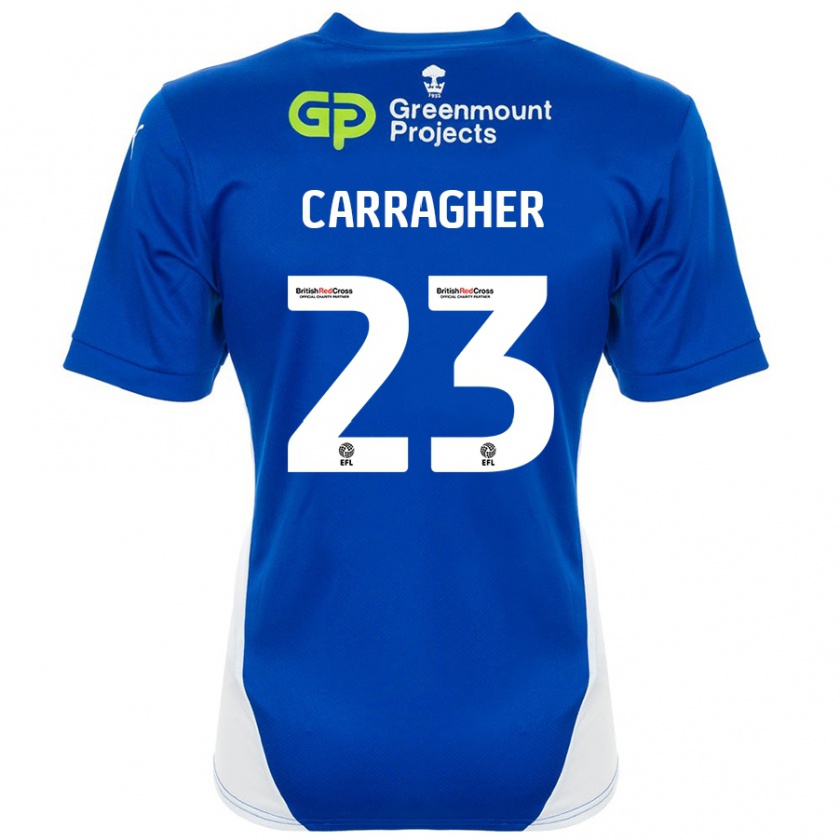 Kandiny Damen James Carragher #23 Blau Weiß Heimtrikot Trikot 2024/25 T-Shirt