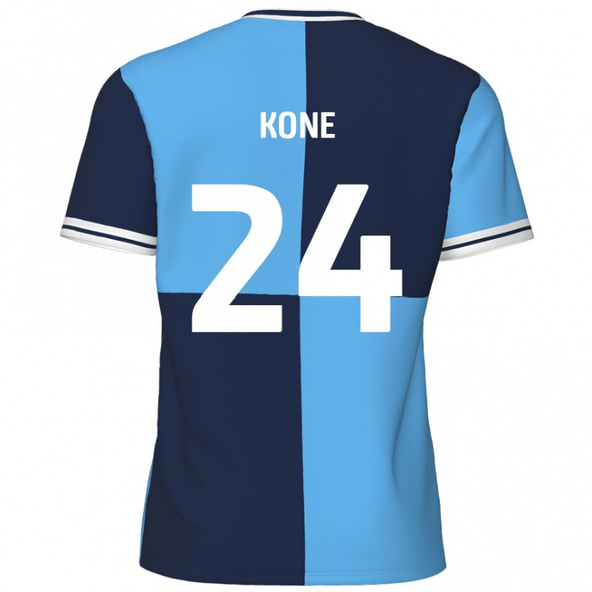 Kandiny Damen Richard Kone #24 Himmelblau Dunkelblau Heimtrikot Trikot 2024/25 T-Shirt