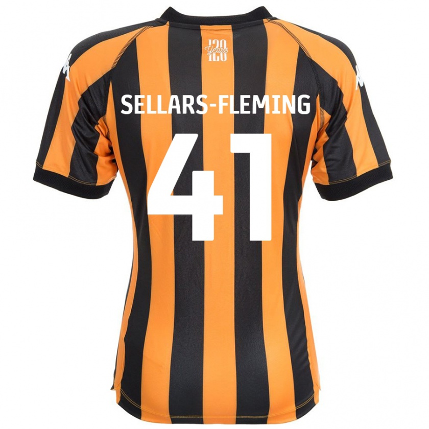 Kandiny Damen Tyrell Sellars-Fleming #41 Schwarz Bernstein Heimtrikot Trikot 2024/25 T-Shirt