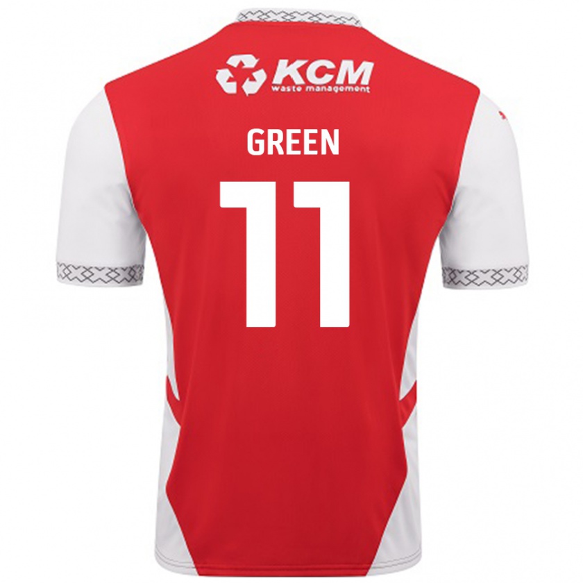 Kandiny Damen Andre Green #11 Rot Weiß Heimtrikot Trikot 2024/25 T-Shirt