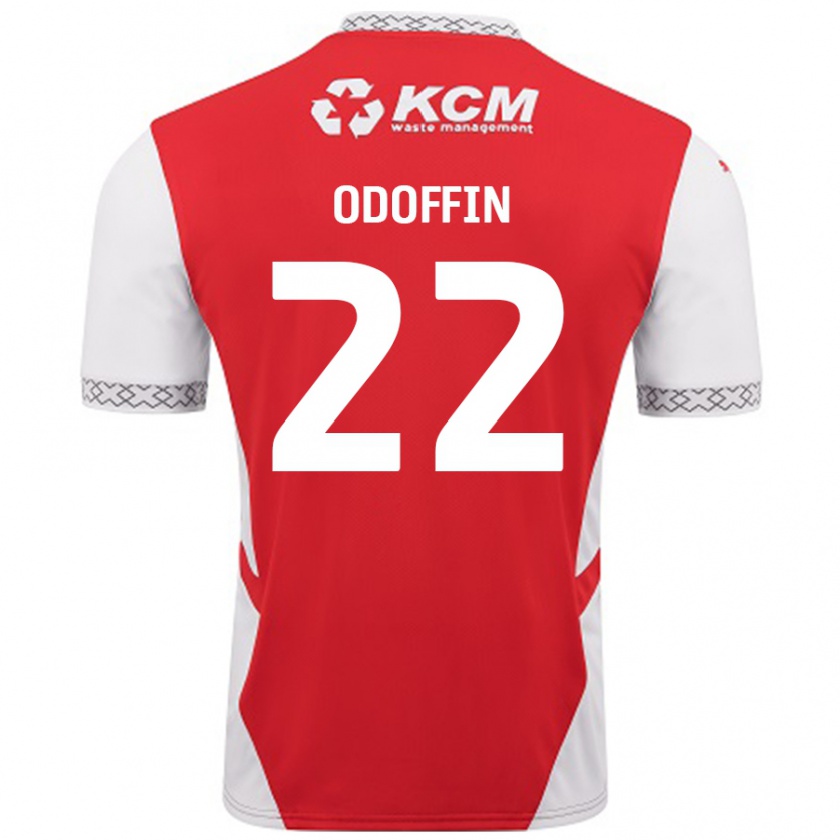 Kandiny Damen Hakeem Odoffin #22 Rot Weiß Heimtrikot Trikot 2024/25 T-Shirt