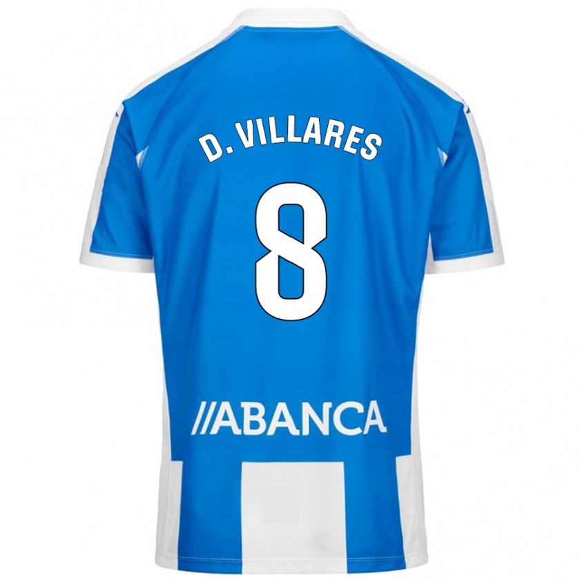 Kandiny Damen Diego Villares #8 Blau Weiß Heimtrikot Trikot 2024/25 T-Shirt