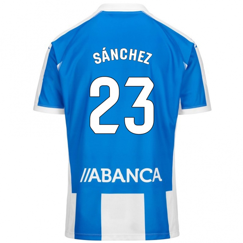 Kandiny Damen Kevin Sánchez #23 Blau Weiß Heimtrikot Trikot 2024/25 T-Shirt