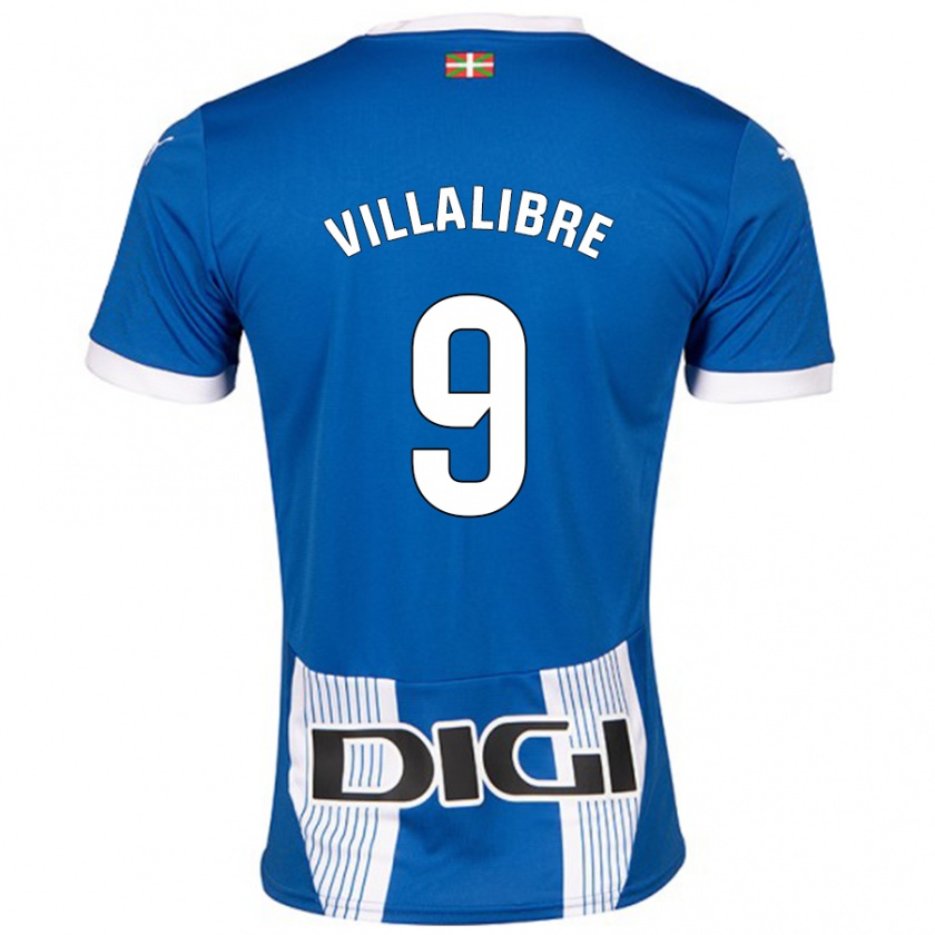 Kandiny Damen Asier Villalibre #9 Blau Heimtrikot Trikot 2024/25 T-Shirt