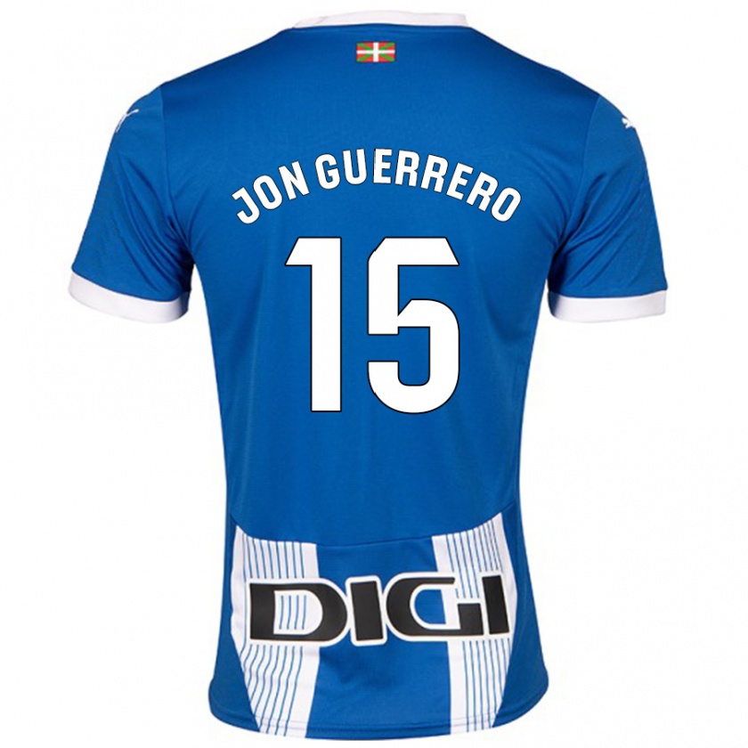 Kandiny Damen Julen Jon Guerrero #15 Blau Heimtrikot Trikot 2024/25 T-Shirt