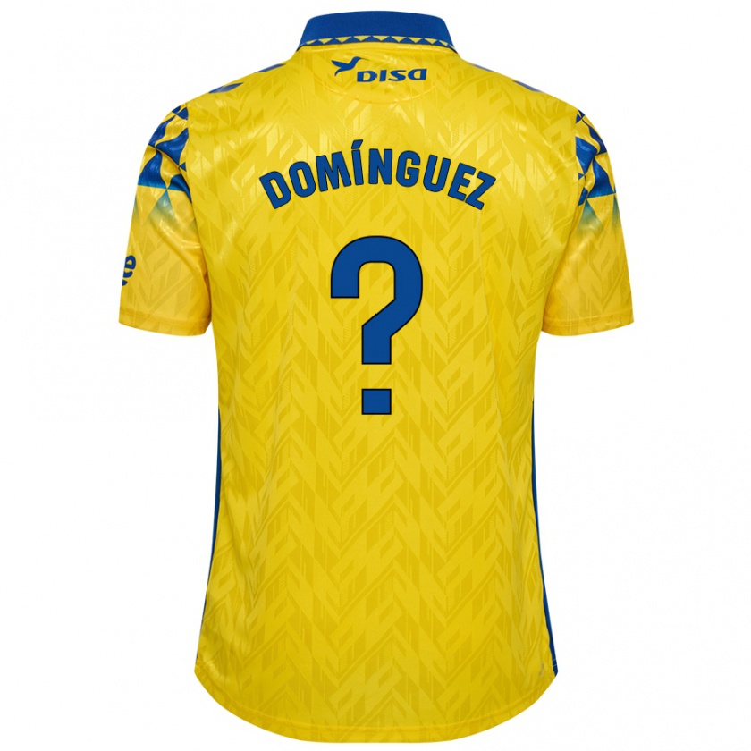 Kandiny Damen Carlos Domínguez #0 Gelb Blau Heimtrikot Trikot 2024/25 T-Shirt