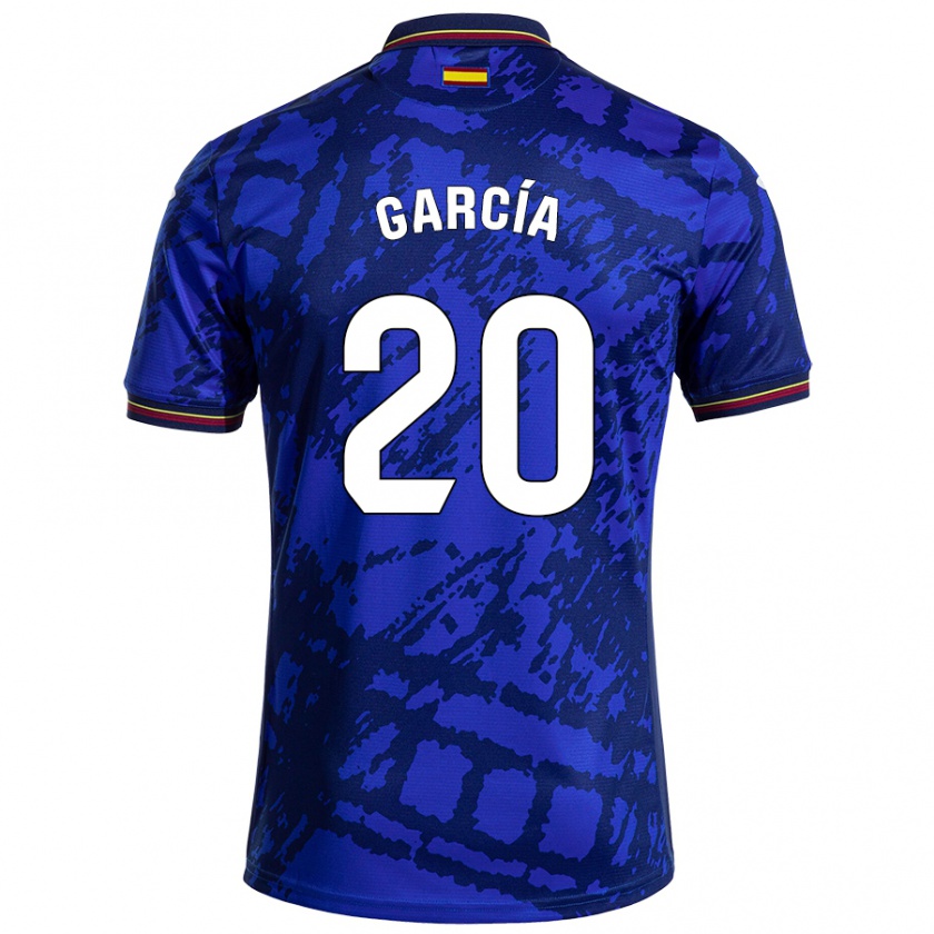 Kandiny Damen Álex García #20 Dunkleres Blau Heimtrikot Trikot 2024/25 T-Shirt