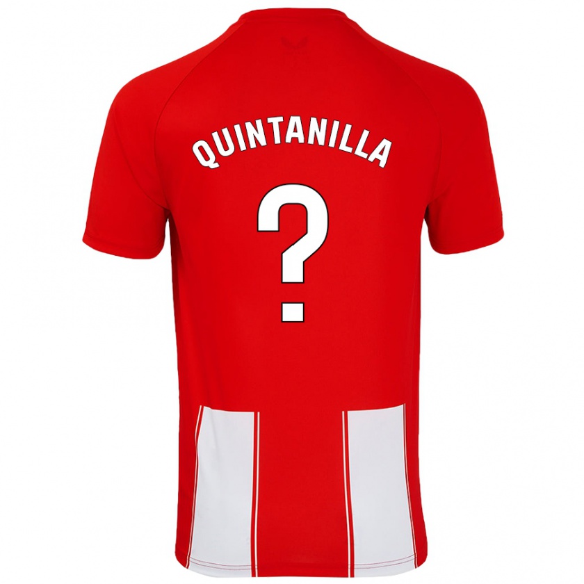 Kandiny Damen Rubén Quintanilla #0 Rot Weiß Heimtrikot Trikot 2024/25 T-Shirt