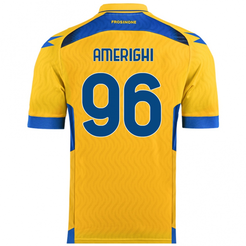 Kandiny Damen Igor Amerighi #96 Gelb Heimtrikot Trikot 2024/25 T-Shirt