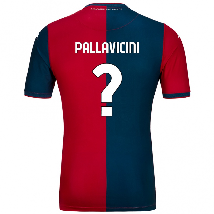 Kandiny Damen Matteo Pallavicini #0 Rot Dunkelblau Heimtrikot Trikot 2024/25 T-Shirt