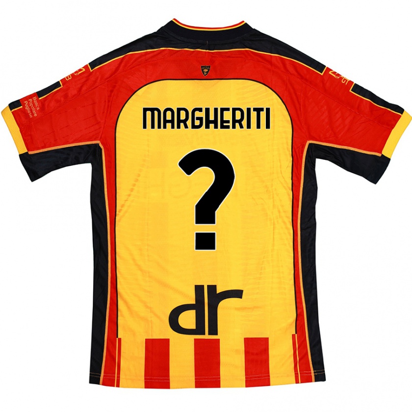 Kandiny Damen Filippo Margheriti #0 Gelb Rot Heimtrikot Trikot 2024/25 T-Shirt