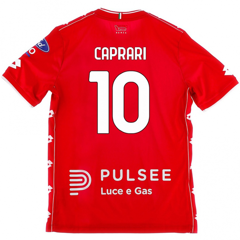 Kandiny Damen Gianluca Caprari #10 Rot Weiß Heimtrikot Trikot 2024/25 T-Shirt