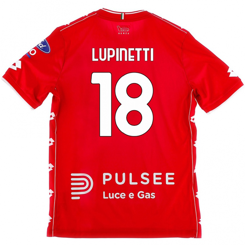 Kandiny Damen Tommaso Lupinetti #18 Rot Weiß Heimtrikot Trikot 2024/25 T-Shirt