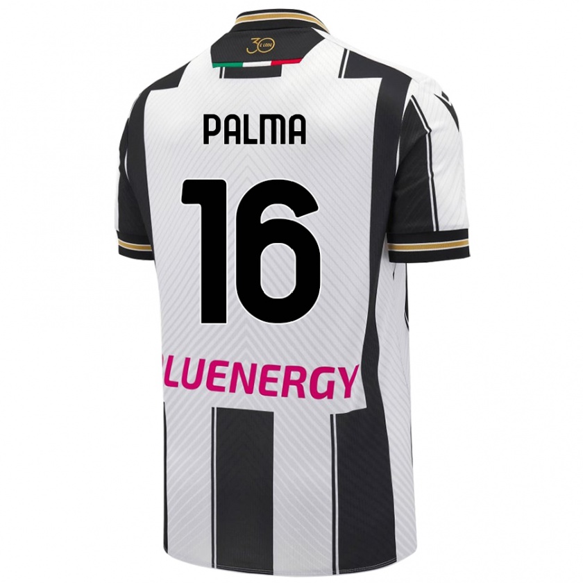 Kandiny Damen Matteo Palma #16 Weiß Schwarz Heimtrikot Trikot 2024/25 T-Shirt