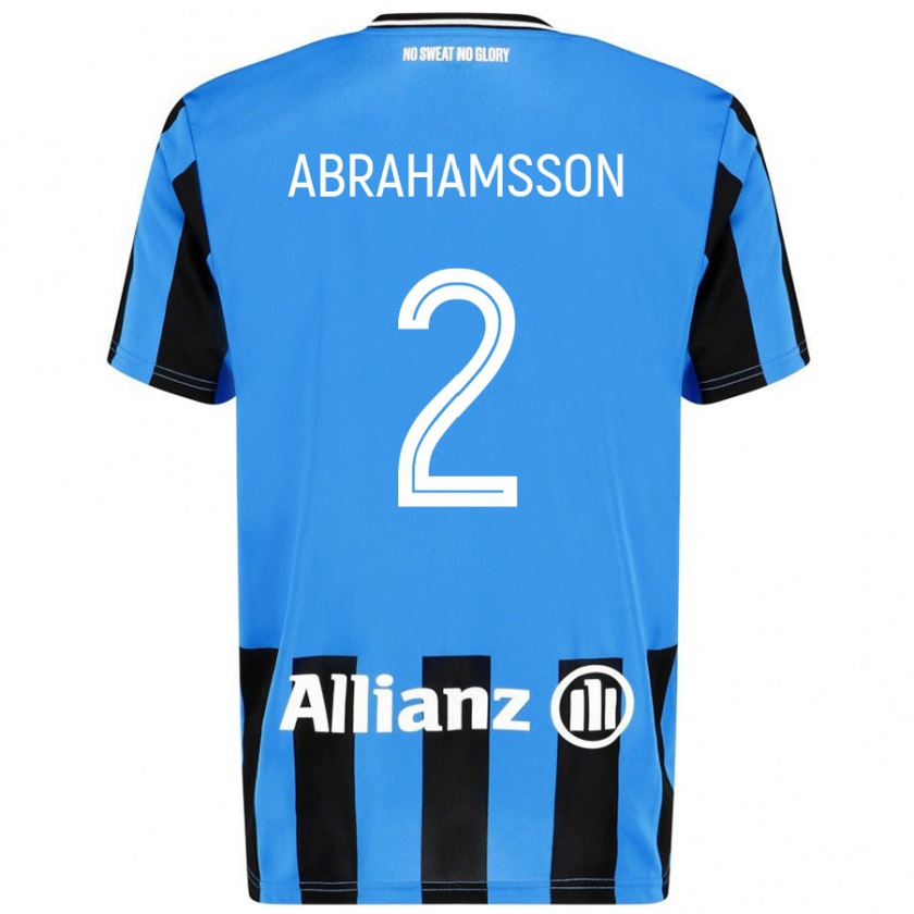 Kandiny Damen Sejde Abrahamsson #2 Himmelblau Schwarz Heimtrikot Trikot 2024/25 T-Shirt