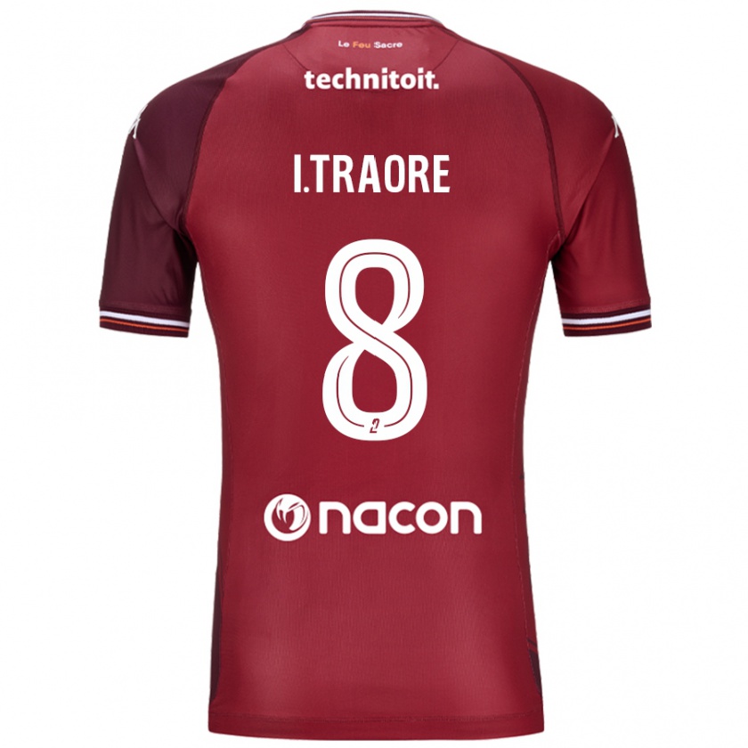 Kandiny Damen Ismaël Traoré #8 Rot Granata Heimtrikot Trikot 2024/25 T-Shirt