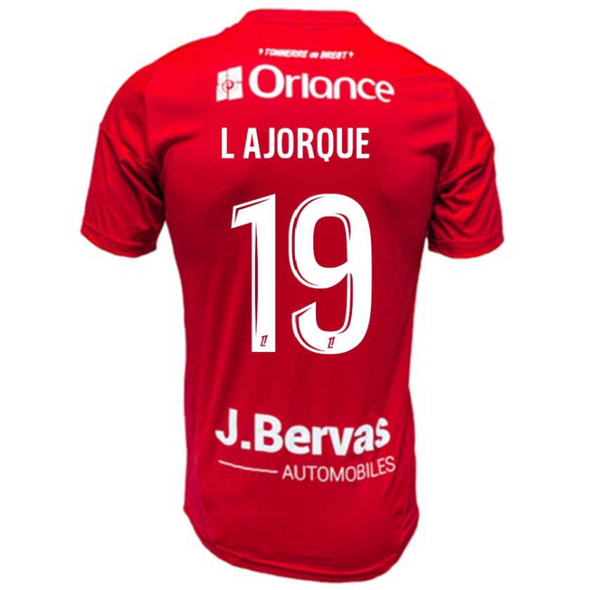 Kandiny Damen Ludovic Ajorque #19 Rot Weiß Heimtrikot Trikot 2024/25 T-Shirt