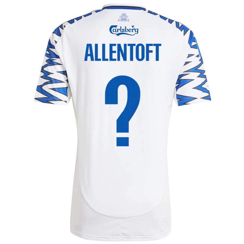 Kandiny Damen Philip Allentoft #0 Weiß Himmelblau Heimtrikot Trikot 2024/25 T-Shirt