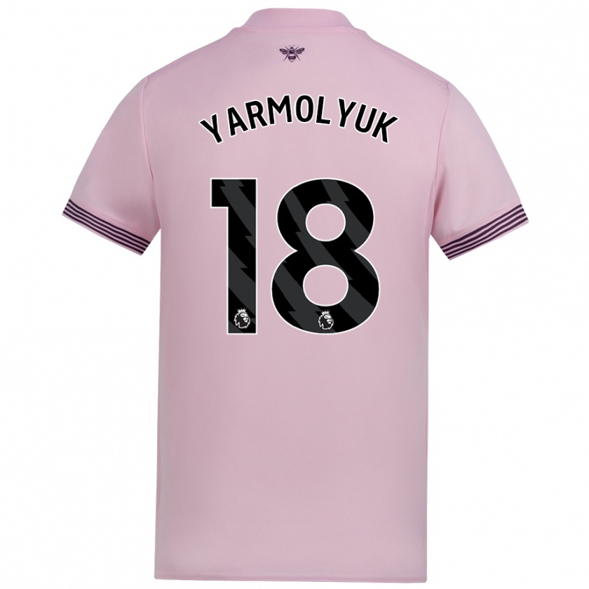 Kandiny Damen Yegor Yarmolyuk #18 Rosa Auswärtstrikot Trikot 2024/25 T-Shirt