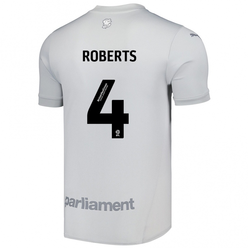 Kandiny Damen Marc Roberts #4 Silbergrau Auswärtstrikot Trikot 2024/25 T-Shirt