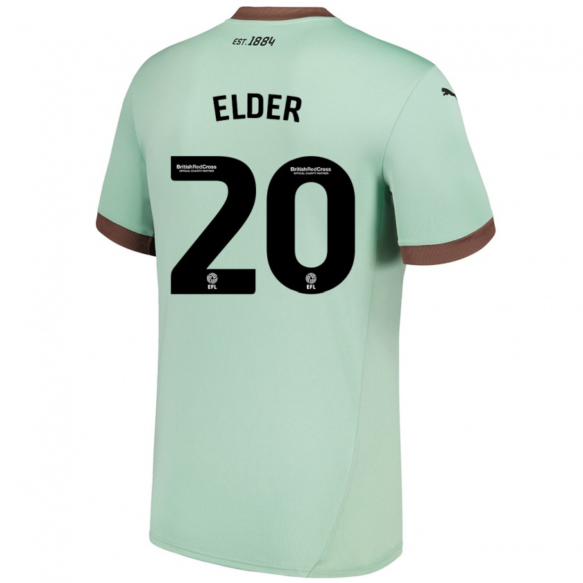 Kandiny Damen Callum Elder #20 Blassgrün Auswärtstrikot Trikot 2024/25 T-Shirt