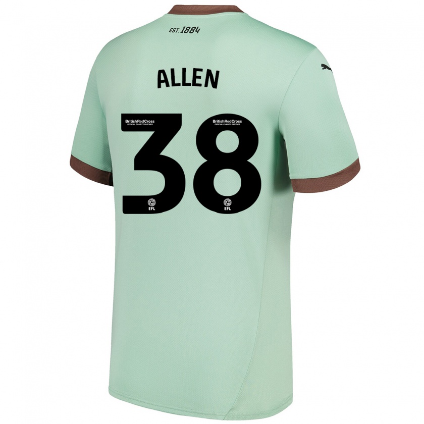 Kandiny Damen Cruz Allen #38 Blassgrün Auswärtstrikot Trikot 2024/25 T-Shirt