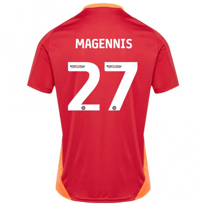 Kandiny Damen Josh Magennis #27 Blau Cremeweiß Auswärtstrikot Trikot 2024/25 T-Shirt